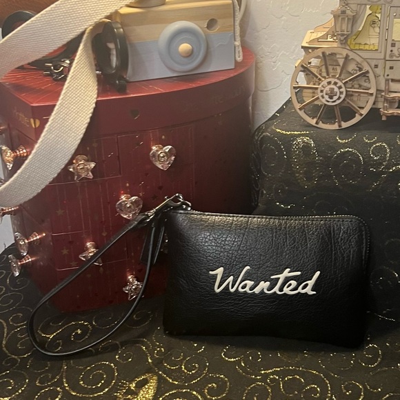 Wanted Handbags - Coach Wanted Black Leather Wristlet NWT